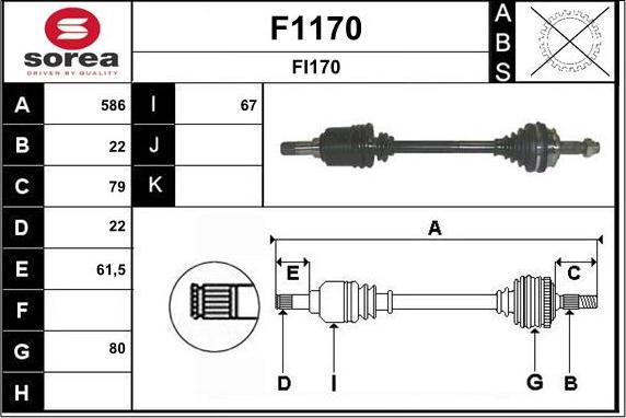 SNRA F1170 - Vetoakseli inparts.fi