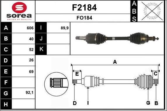 SNRA F2184 - Vetoakseli inparts.fi