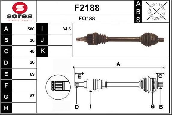 SNRA F2188 - Vetoakseli inparts.fi