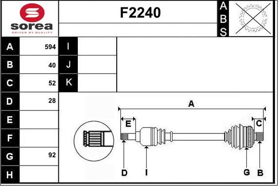 SNRA F2240 - Vetoakseli inparts.fi