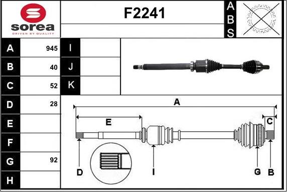 SNRA F2241 - Vetoakseli inparts.fi
