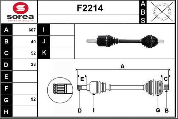 SNRA F2214 - Vetoakseli inparts.fi