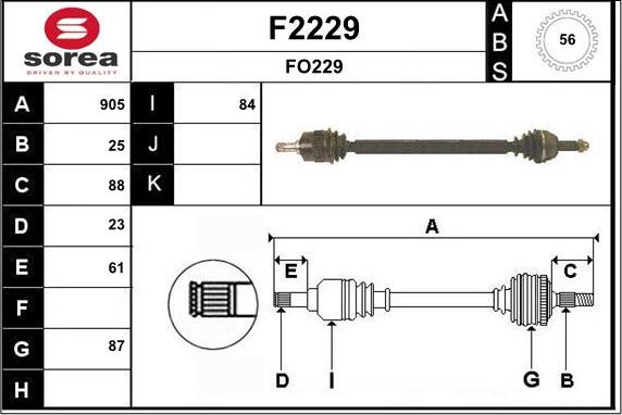 SNRA F2229 - Vetoakseli inparts.fi