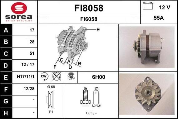 SNRA FI8058 - Laturi inparts.fi