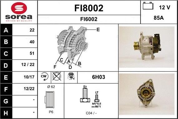 SNRA FI8002 - Laturi inparts.fi