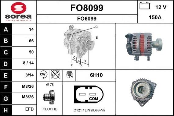 SNRA FO8099 - Laturi inparts.fi