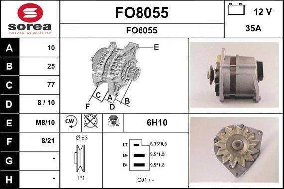 SNRA FO8055 - Laturi inparts.fi