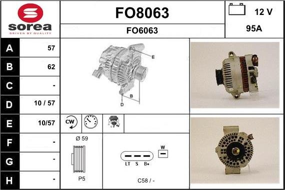 SNRA FO8063 - Laturi inparts.fi