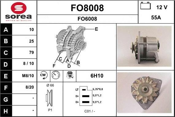 SNRA FO8008 - Laturi inparts.fi