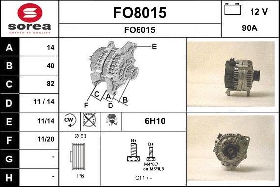 SNRA FO8015 - Laturi inparts.fi