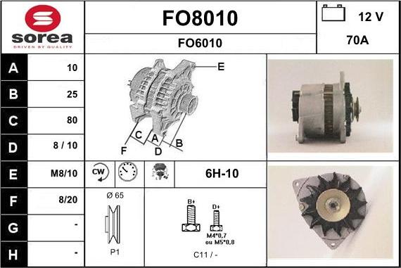 SNRA FO8010 - Laturi inparts.fi