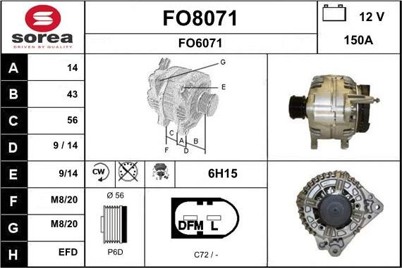 SNRA FO8071 - Laturi inparts.fi