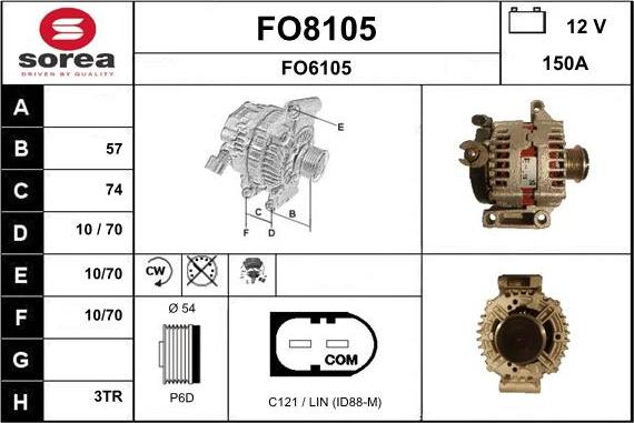 SNRA FO8105 - Laturi inparts.fi