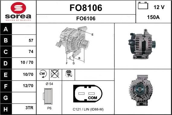 SNRA FO8106 - Laturi inparts.fi