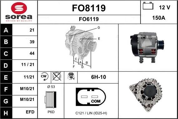 SNRA FO8119 - Laturi inparts.fi