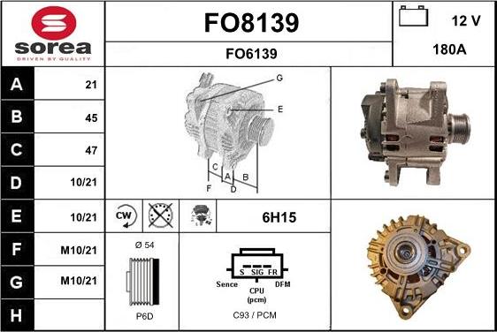 SNRA FO8139 - Laturi inparts.fi