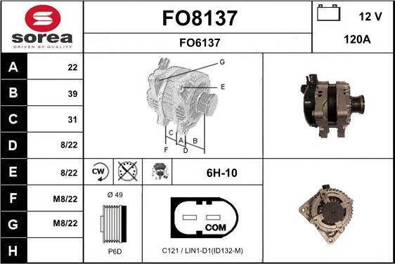 SNRA FO8137 - Laturi inparts.fi