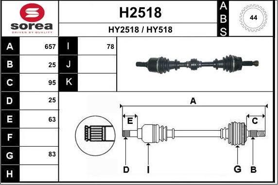 SNRA H2518 - Vetoakseli inparts.fi