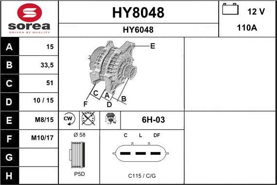 SNRA HY8048 - Laturi inparts.fi