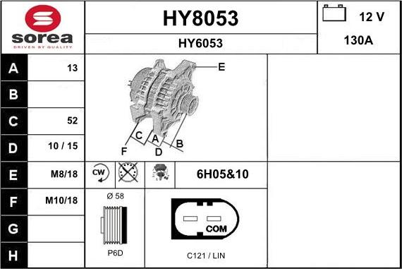 SNRA HY8053 - Laturi inparts.fi