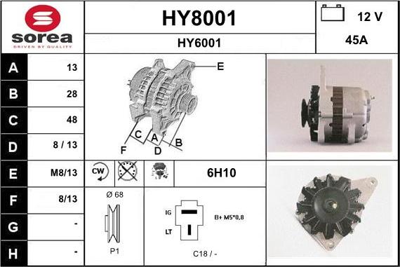 SNRA HY8001 - Laturi inparts.fi