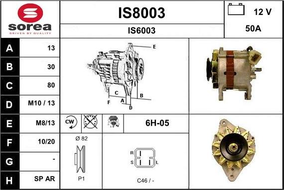 SNRA IS8003 - Laturi inparts.fi