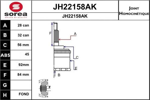 SNRA JH22158AK - Nivelsarja, vetoakseli inparts.fi