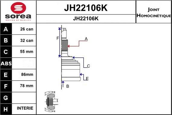 SNRA JH22106K - Nivelsarja, vetoakseli inparts.fi