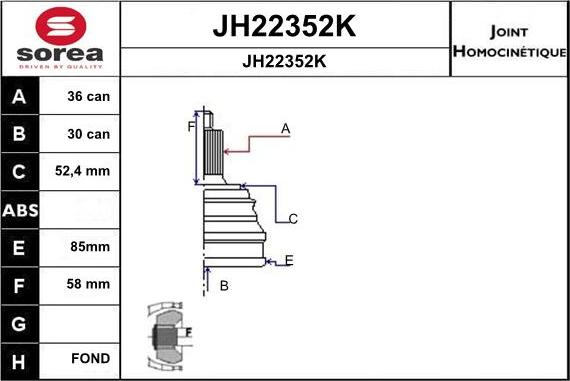 SNRA JH22352K - Nivelsarja, vetoakseli inparts.fi