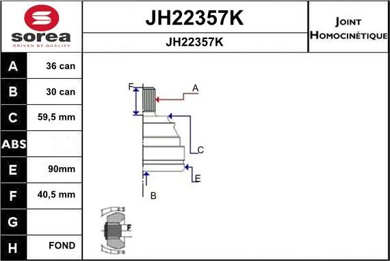 SNRA JH22357K - Nivelsarja, vetoakseli inparts.fi