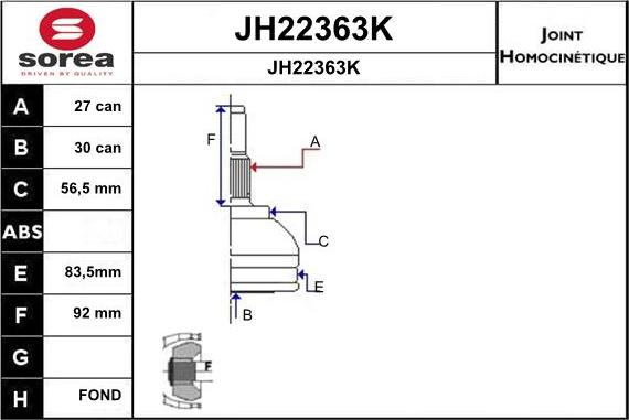 SNRA JH22363K - Nivelsarja, vetoakseli inparts.fi