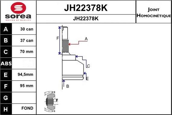 SNRA JH22378K - Nivelsarja, vetoakseli inparts.fi