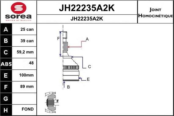 SNRA JH22235A2K - Nivelsarja, vetoakseli inparts.fi