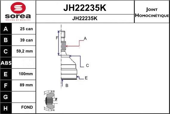 SNRA JH22235K - Nivelsarja, vetoakseli inparts.fi