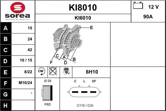 SNRA KI8010 - Laturi inparts.fi