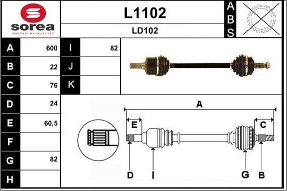 SNRA L1102 - Vetoakseli inparts.fi