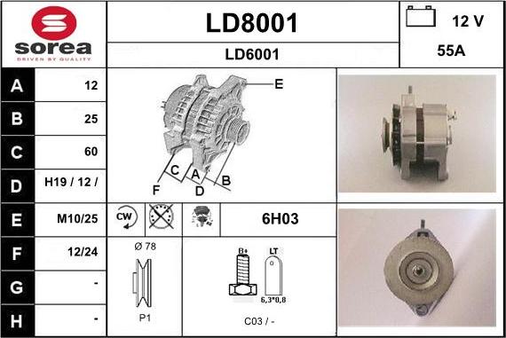 SNRA LD8001 - Laturi inparts.fi