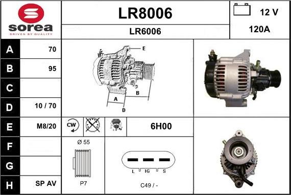 SNRA LR8006 - Laturi inparts.fi
