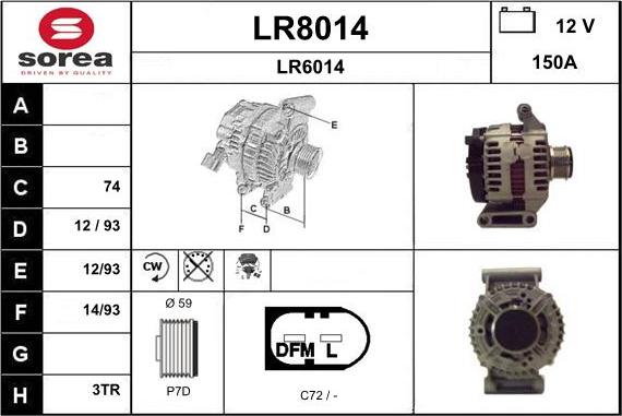 SNRA LR8014 - Laturi inparts.fi