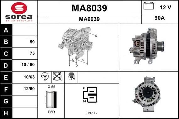 SNRA MA8039 - Laturi inparts.fi