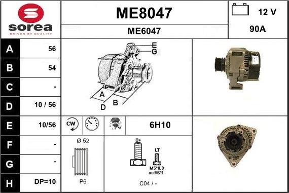 SNRA ME8047 - Laturi inparts.fi