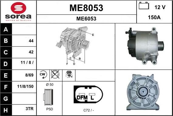 SNRA ME8053 - Laturi inparts.fi