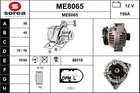 SNRA ME8065 - Laturi inparts.fi