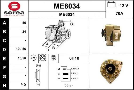 SNRA ME8034 - Laturi inparts.fi