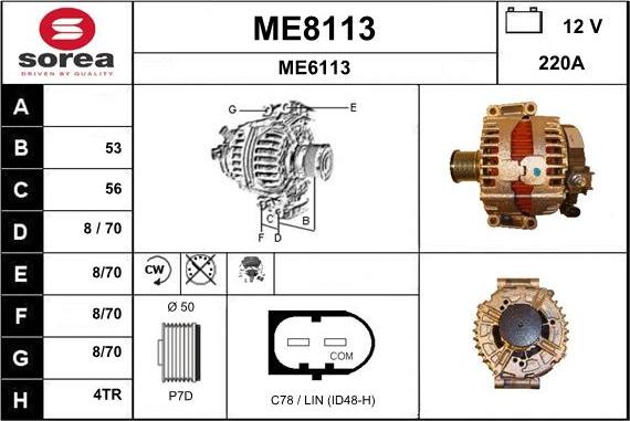 SNRA ME8113 - Laturi inparts.fi