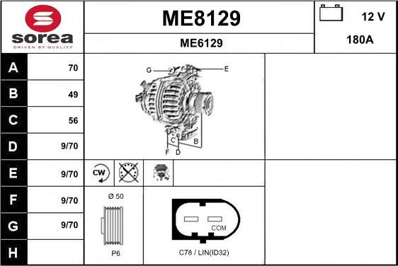 SNRA ME8129 - Laturi inparts.fi