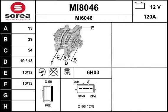 SNRA MI8046 - Laturi inparts.fi