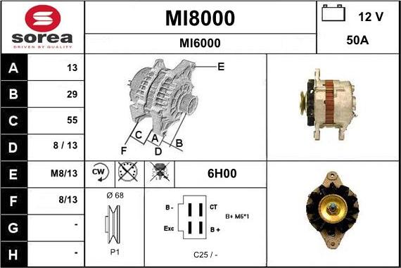 SNRA MI8000 - Laturi inparts.fi