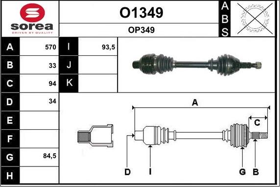 SNRA O1349 - Vetoakseli inparts.fi