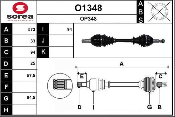 SNRA O1348 - Vetoakseli inparts.fi